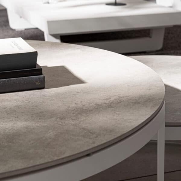 Ensemble tables gigognes beige Bizzotto modèle Talunas Lille Piscine & Spas