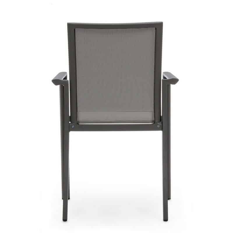 Vente mobilier jardin Bizzotto chaise Konnor gris anthracite 59 piscine & spa