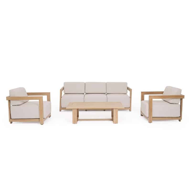 Mobilier de jardin Bizzotto salon de jardin beige Theseus confort Lille