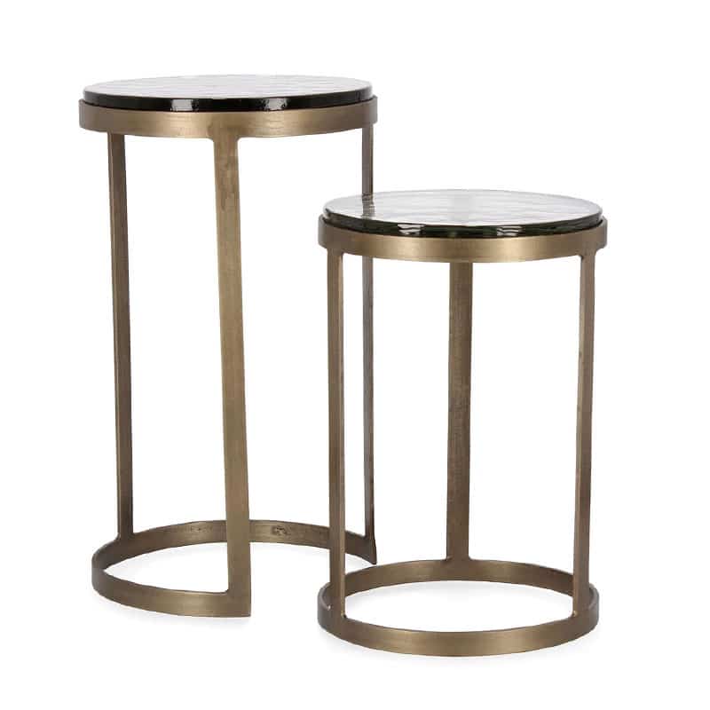 set de tables basses cuivre Zayla Bizzotto décoration salon Lille Piscine et Spas